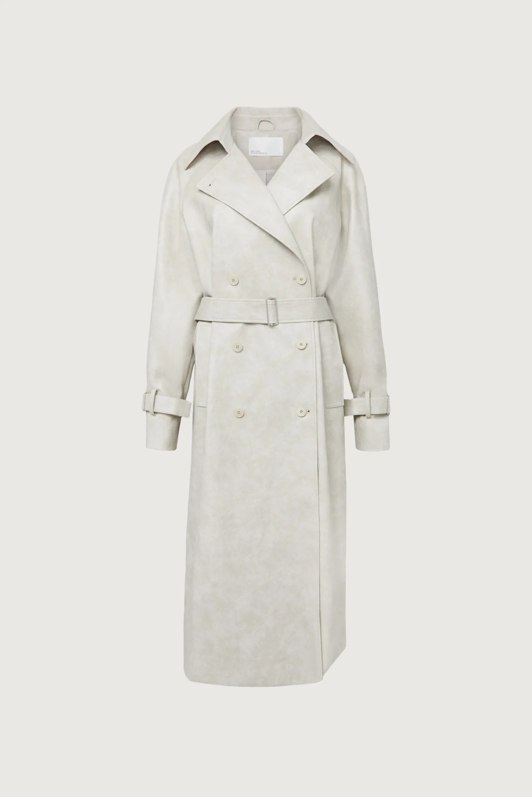 VEGAN LEATHER TRENCH COAT