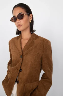 VEGAN SUEDE BLAZER