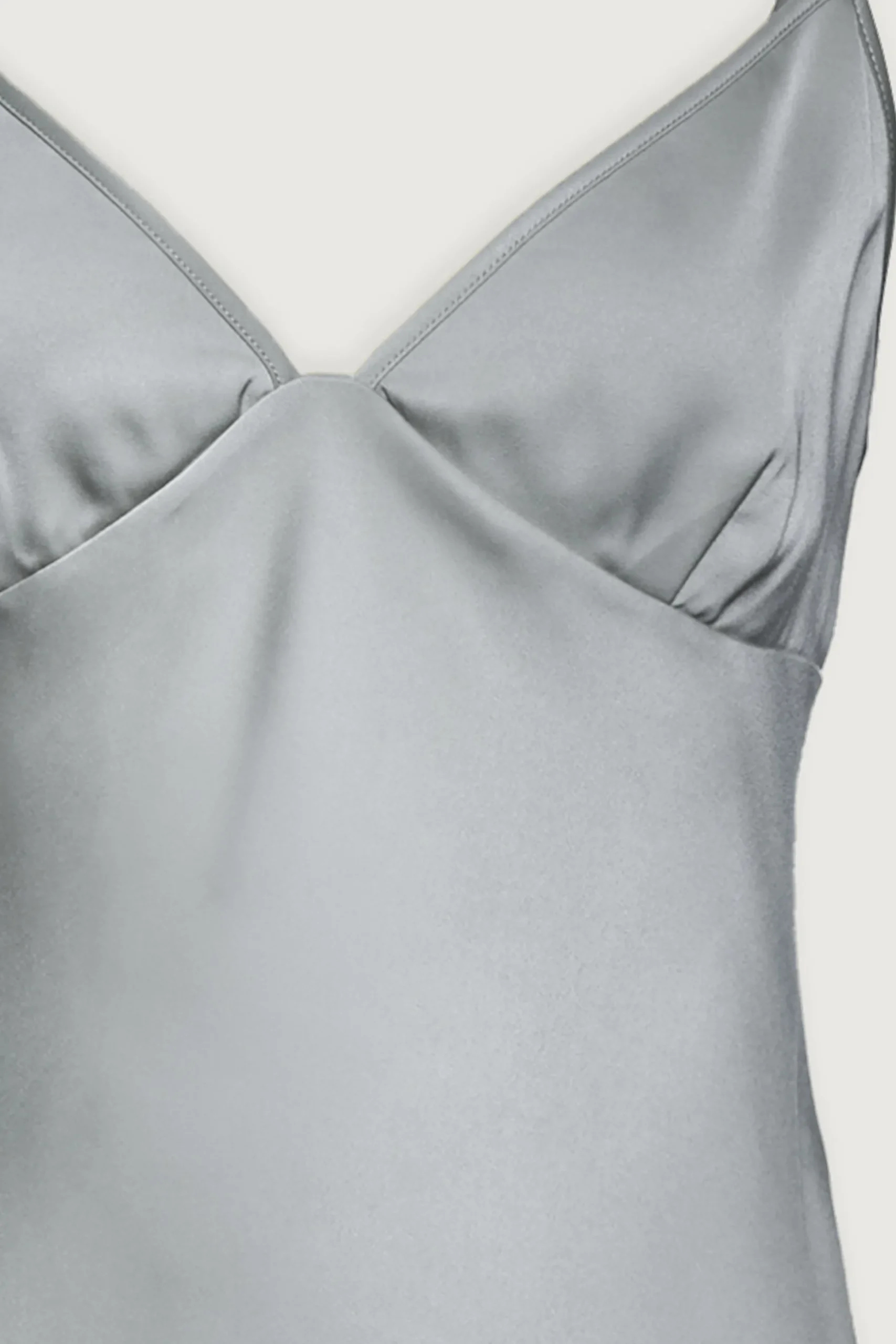 V-NECK SATIN TANK