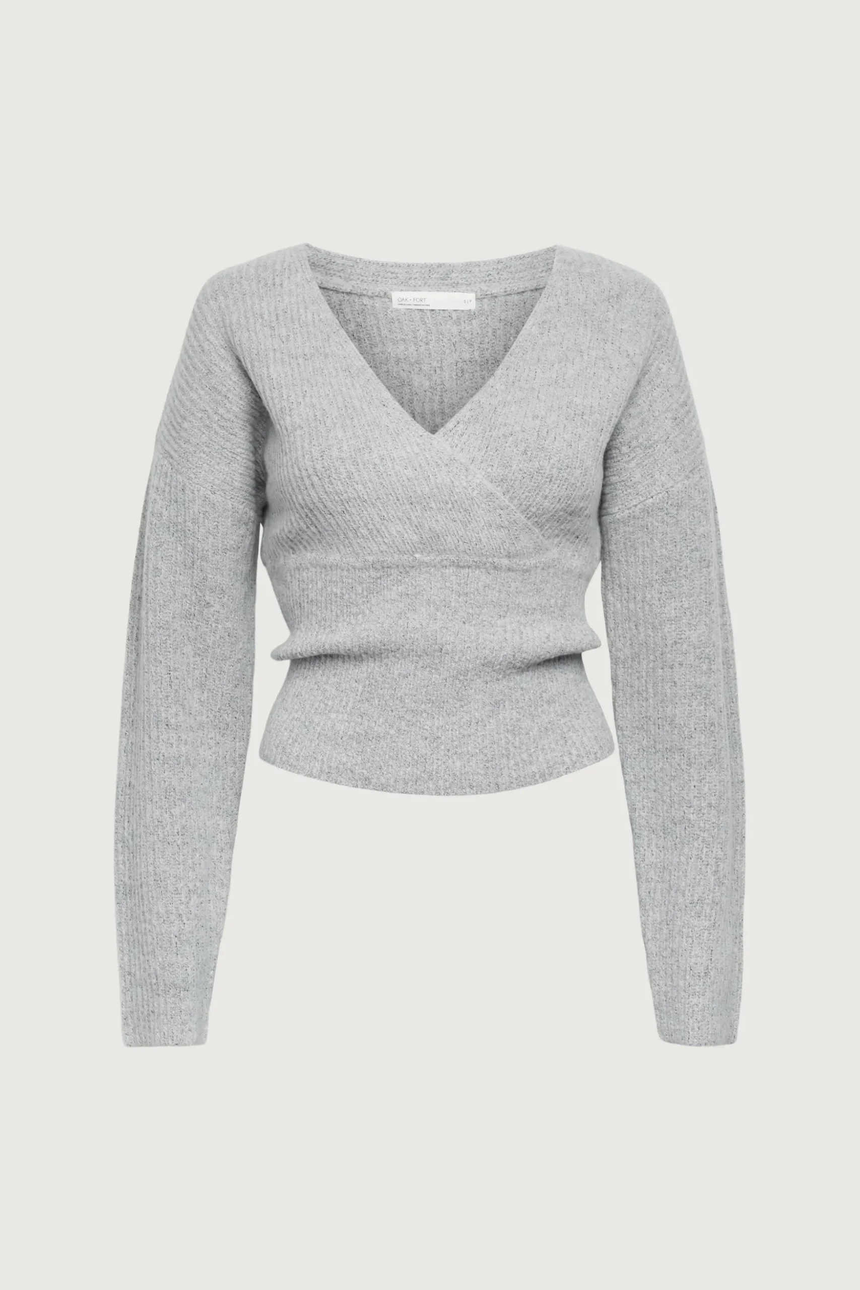 V-NECK WRAP SWEATER