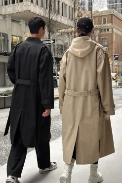 WATER REPELLENT COTTON TRENCH COAT