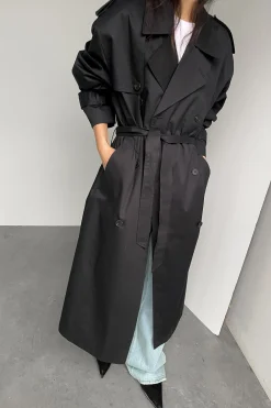 WATER REPELLENT COTTON TRENCH COAT
