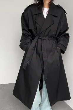 WATER REPELLENT COTTON TRENCH COAT