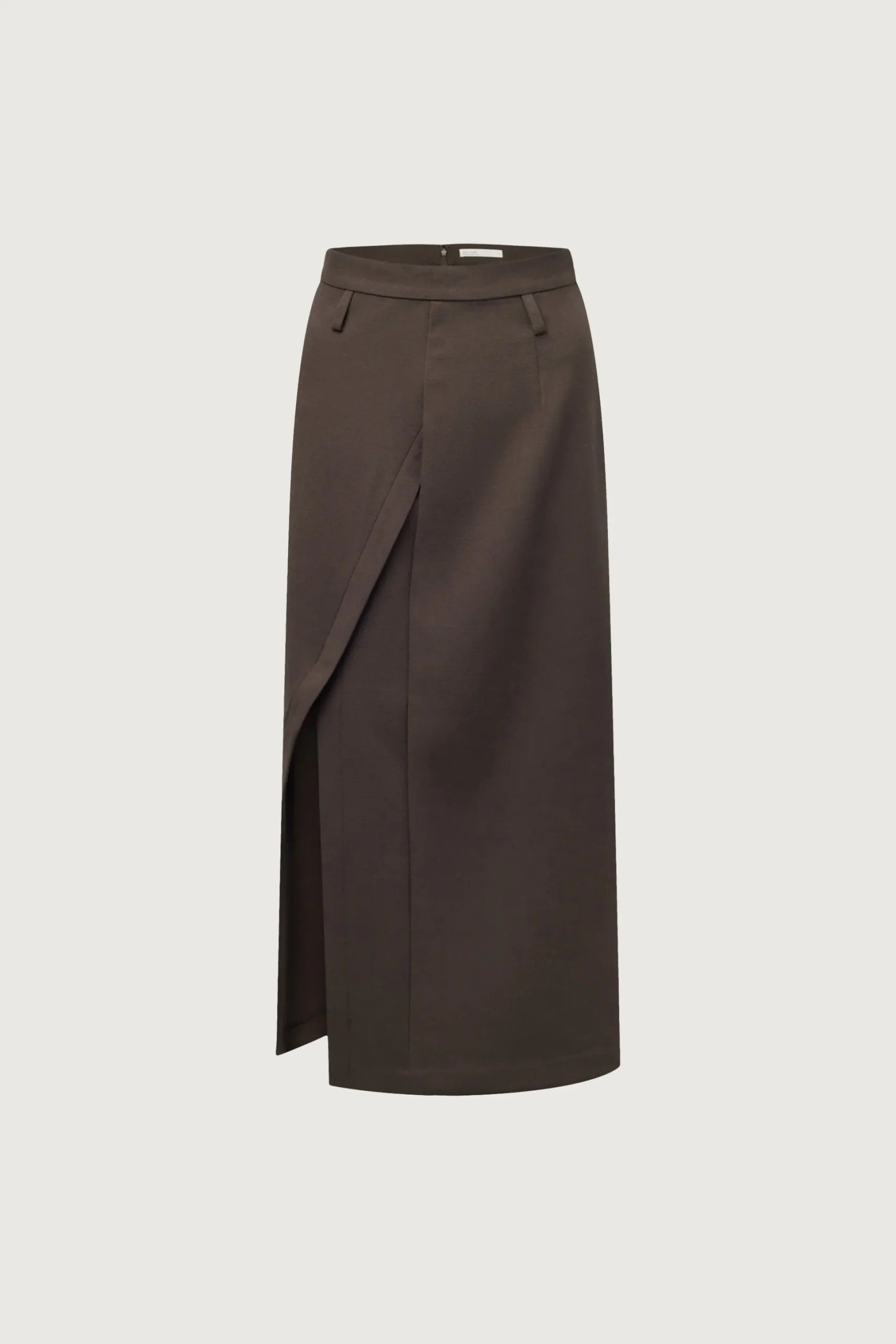 WRAP MAXI SUITING SKIRT